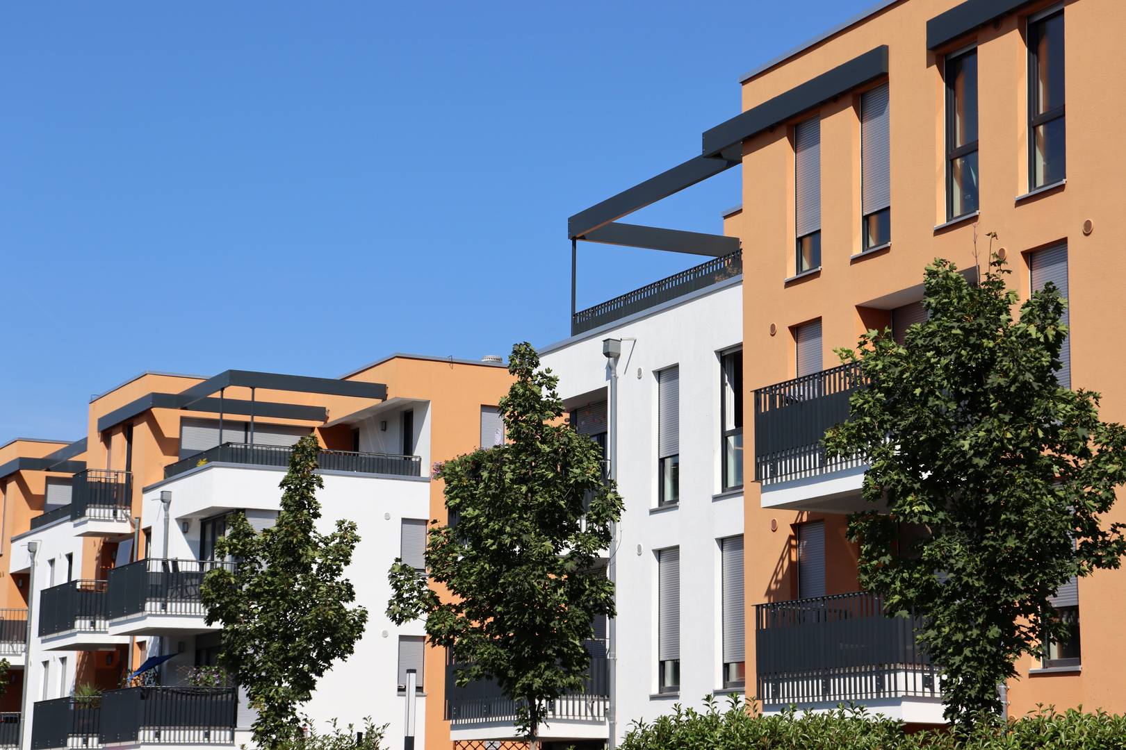 Siedlung, Häuser, Moderner Wohnungsbau, Heidelberg, Deutschland